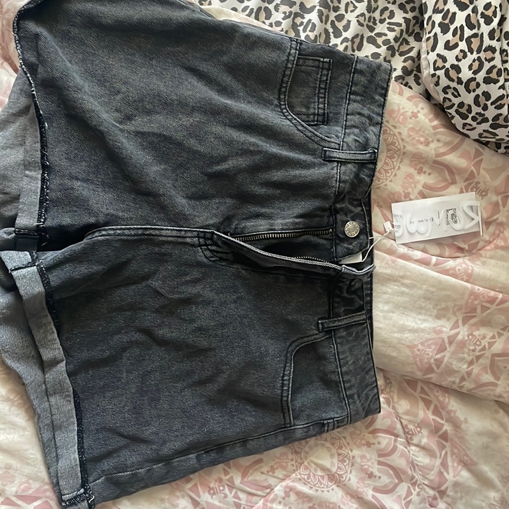 Dark Denim Shorts - Picture 1 of 4